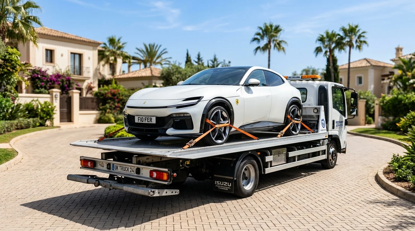 Supercar transport to Dubai